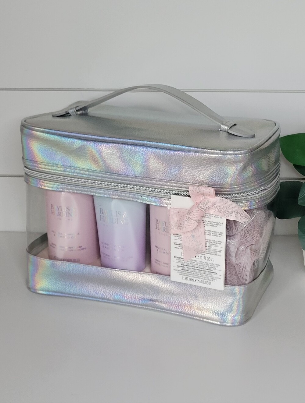 Baylis & Harding Holographic Travel Cosmetic Case - 6 Piece